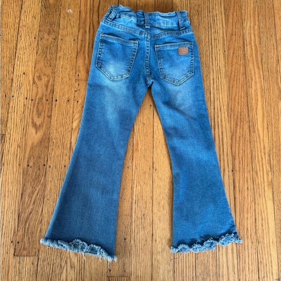 Stylish Blue Kids Flared Jeans - Picture 2 of 11